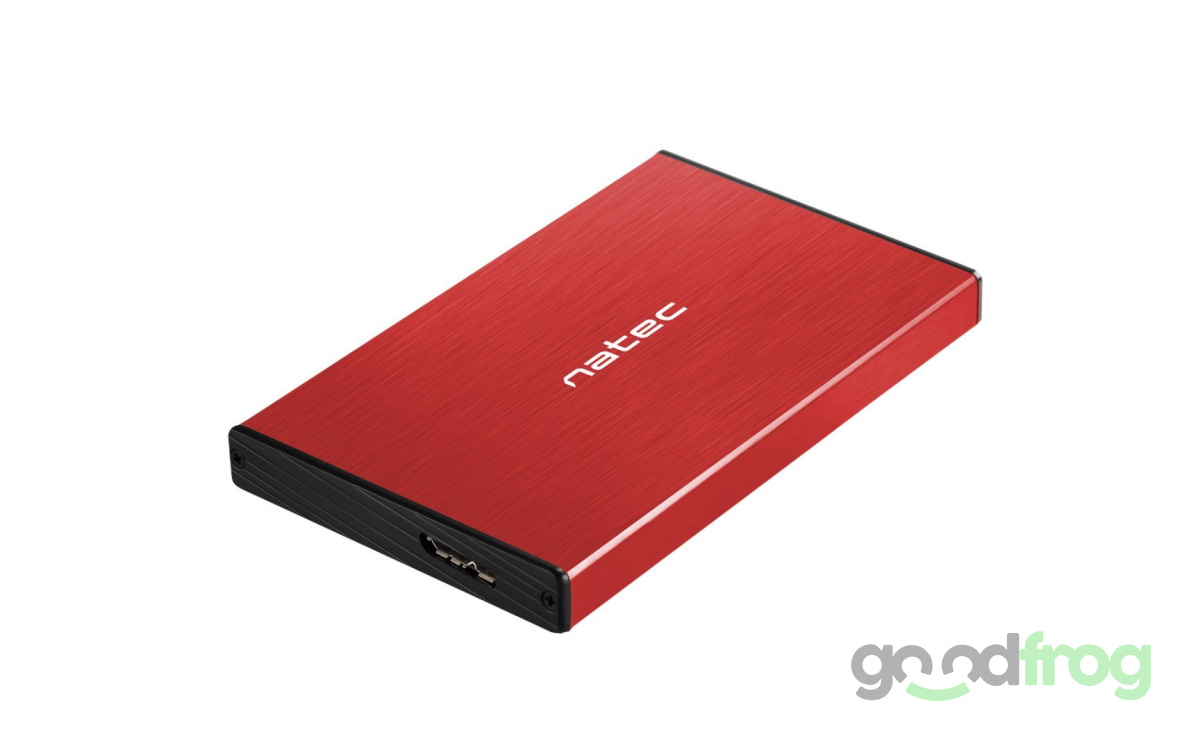 (Czerwony) Dysk zewnętrzny 320 GB USB 3.0 HDD Natec Rhino
