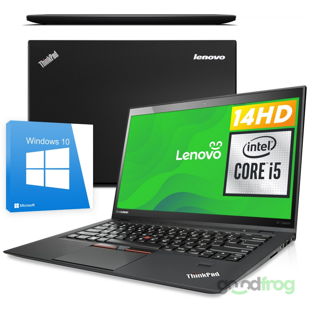 Lenovo ThinkPad X1 Carbon / 14" / 1600x900 / i5 / 4GB / 128 GB SSD / Windows 10 Lenovo ThinkPad X1 Carbon / 14" / 1600x900 / i5 / 4GB / 128 GB SSD / Windows 10
