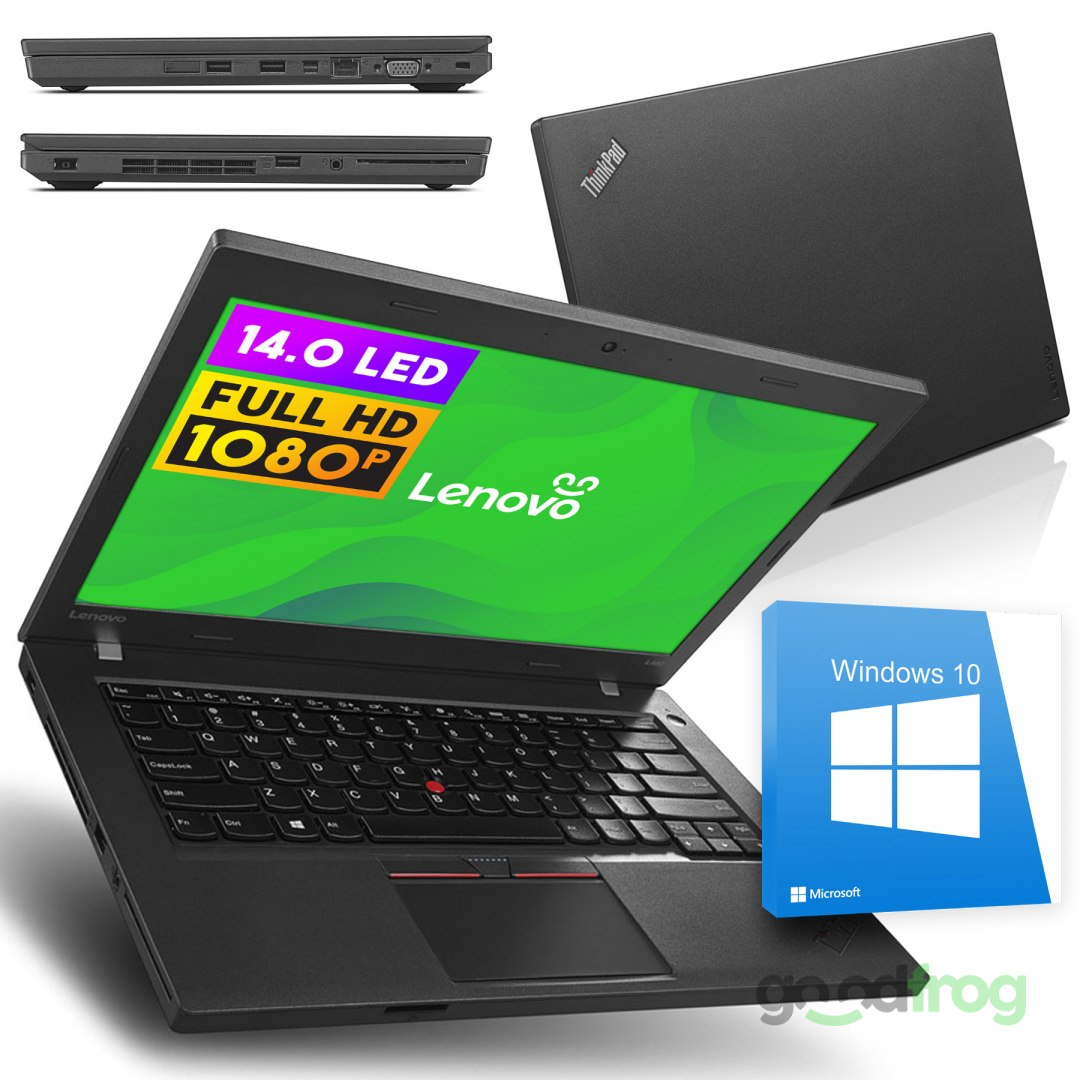 Lenovo ThinkPad L460 / 14" / 1920x1080 / 8 GB RAM / 128 GB SSD / Windows 10