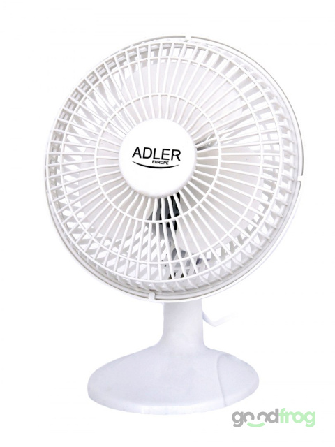 Wentylator biurkowy ADLER AD 7317 (15 cm) / Klips + Podstawa