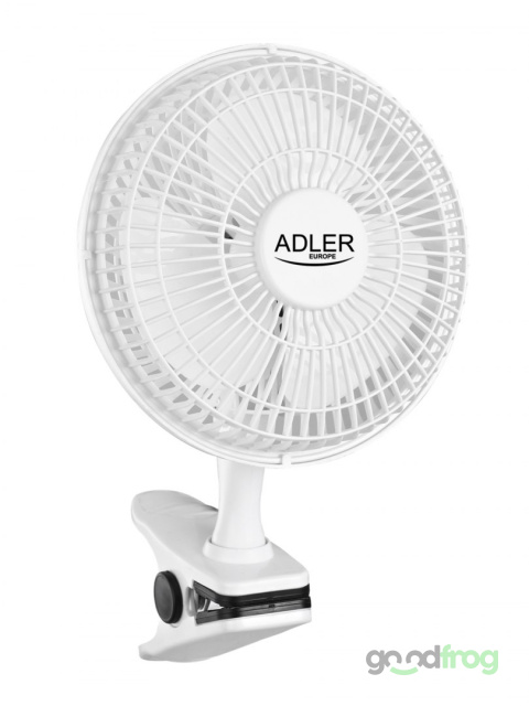 Wentylator biurkowy ADLER AD 7317 (15 cm) / Klips + Podstawa