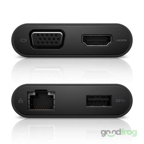 Stacja dokująca Dell DA200 Adapter USB-C / HDMI / USB 3.0 / VGA / RJ45 Stacja dokująca Dell DA200 Adapter USB-C / HDMI / USB 3.0 / VGA / RJ45