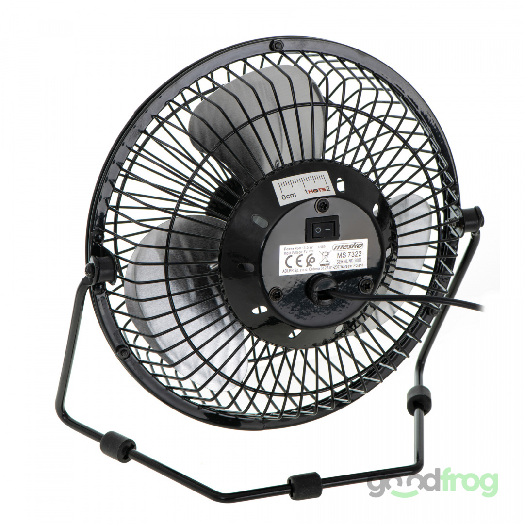 Wentylator biurkowy MESKO MS 7322(15 cm) / Metalowy / USB Wentylator biurkowy MESKO MS 7322(15 cm) / Metalowy / USB