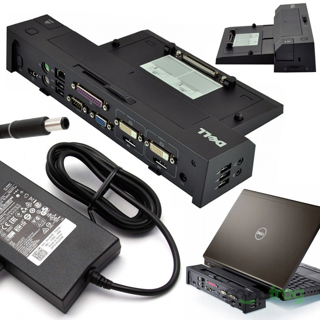 Zestaw Stacja dokująca Dell Simple E-Port II USB. 3.0 (PR02X) + Zasilacz 130W Zestaw Stacja dokująca Dell Simple E-Port II USB. 3.0 (PR02X) + Zasilacz 130W