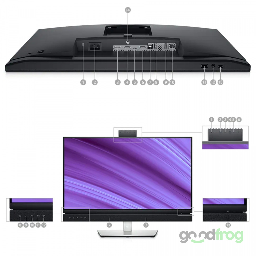 Monitor Dell 24 C2422HE / USB-C / Kamera / Do wideokonferencji Monitor Dell 24 C2422HE / USB-C / Kamera / Do wideokonferencji