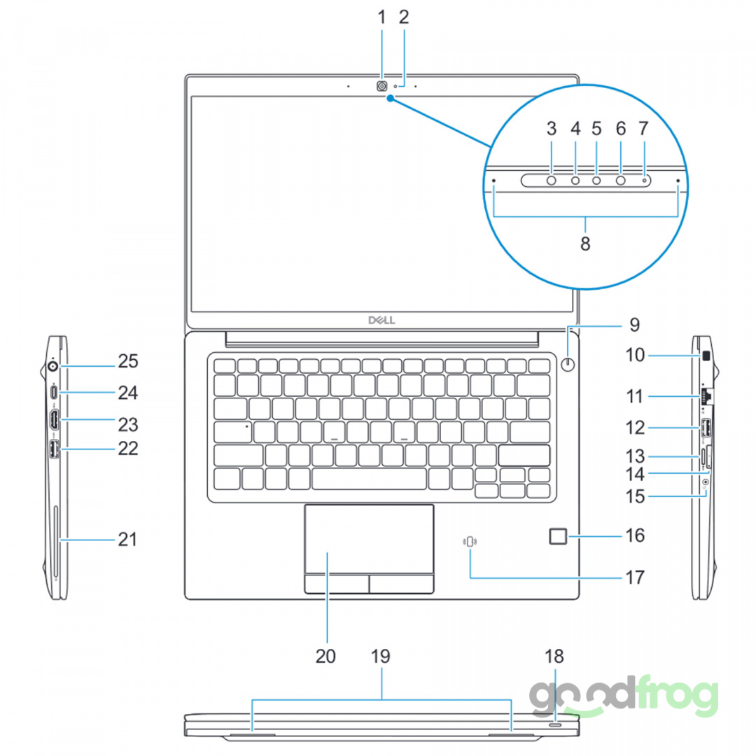 Dell Latitude 7390 / 13,3" / TOUCH / FHD / i5 4CORE / 16GB / SSD 256GB / W10 Dell Latitude 7390 / 13,3" / TOUCH / FHD / i5 4CORE / 16GB / SSD 256GB / W10