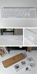 Dell Bezprzewodowa klawiatura + mysz (KM636) / Biały / Spolszczona