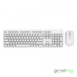 Dell Bezprzewodowa klawiatura + mysz (KM636) / Biały / Spolszczona