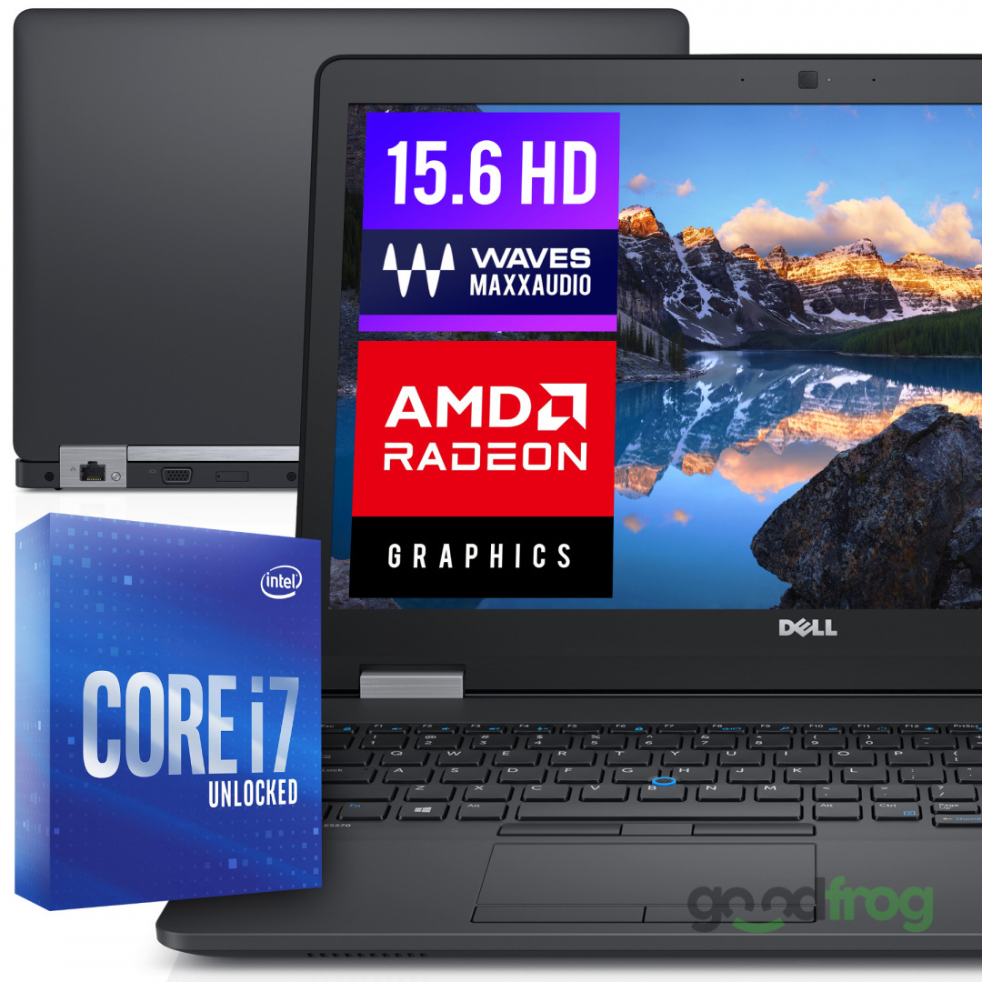 Dell Latitude E5570 / 15,6" / Dotykowy ekran / i7 4CORE / 16GB / SSD 512GB / AMD Radeon / W10