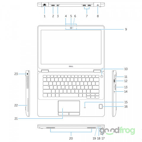 Dell Latitude E7270 / 12" / FULL HD / i5 / 16GB / SSD 256GB / W10