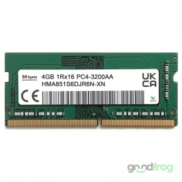 PAMIĘĆ RAM 4 GB DDR4 / SK HYNIX / SODIMM / 1Rx16 PC4 / 3200 MHz (HMA851S6DJR6N-XN)