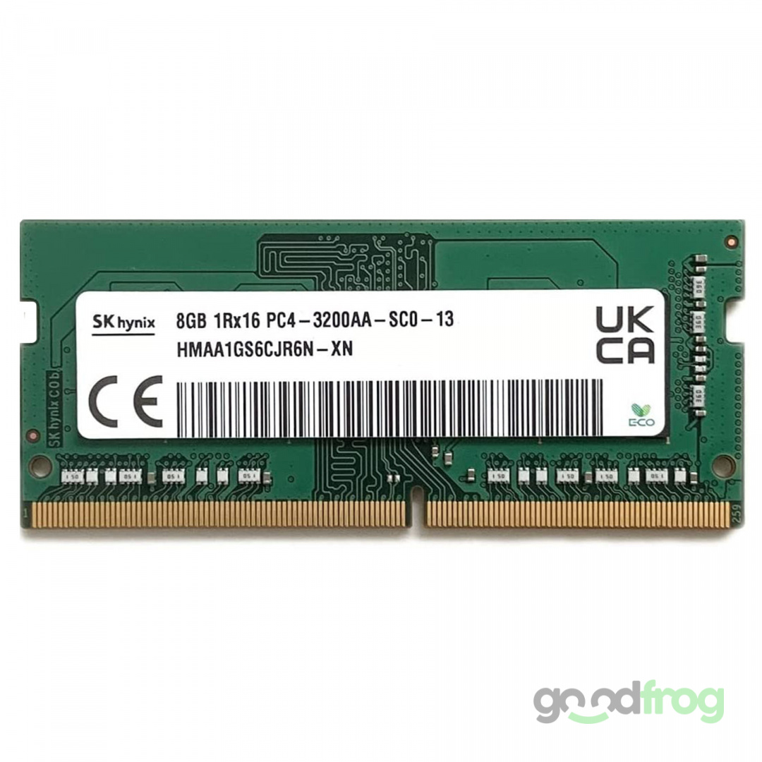 PAMIĘĆ RAM 8 GB DDR4 / SK HYNIX / SODIMM / 1Rx16 PC4 / 3200 MHz (HMAA1GS6CJR6N-XN)