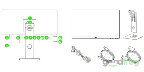 Monitor DELL P2319H / 23" / IPS / 1920 x 1080 / Outlet Monitor DELL P2319H / 23" / IPS / 1920 x 1080 / Outlet