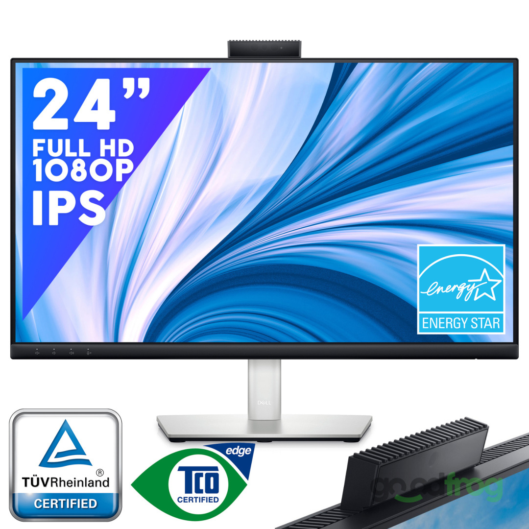 Monitor Dell 24 C2423H / 24" / FHD / Kamera / Do wideokonferencji / Klasa A+ Monitor Dell 24 C2423H / 24" / FHD / Kamera / Do wideokonferencji / Klasa A+
