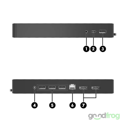 Uniwersalna stacja dokująca HP UNIVERSAL DOCK USB-C (HSA-B005DS) / Replikator portów / Zasilacz 90W Uniwersalna stacja dokująca HP UNIVERSAL DOCK USB-C (HSA-B005DS) / Replikator portów / Zasilacz 90W