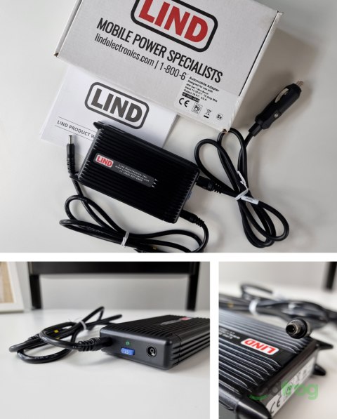 Zasilacz samochodowy LIND dla Dell 90W Mini-Bondi (DE1950-4448) / Bezpiecznik/ Mały wtyk 4,5mm Zasilacz samochodowy LIND dla Dell 90W Mini-Bondi (DE1950-4448) / Bezpiecznik/ Mały wtyk 4,5mm