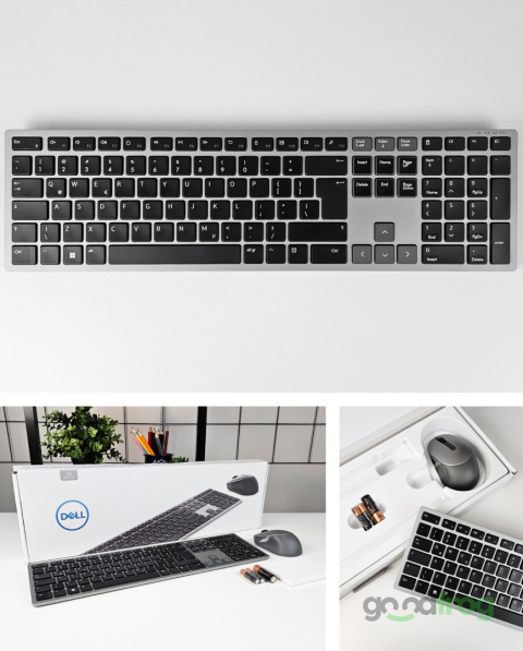 Dell Bezprzewodowy zestaw (KM7321W) / Klawiatura + Mysz / Srebrna / QWERTY PL (spolszczona) Dell Bezprzewodowy zestaw (KM7321W) / Klawiatura + Mysz / Srebrna / QWERTY PL (spolszczona)