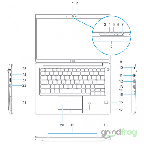 Dell Latitude 12 7280 / 12,5" / i5 / 8GB / SSD 256GB / W10