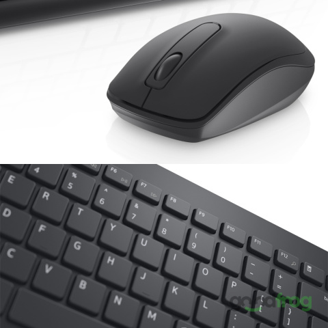 Dell Bezprzewodowy zestaw (KM3322W) / Klawiatura + Mysz / Czarny / Spolszczona