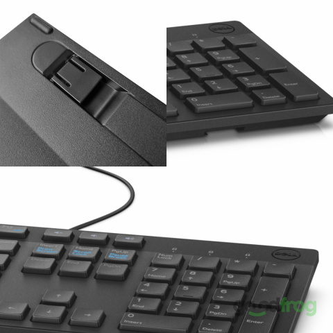 Klawiatura Dell KB216 Niski skok (przewodowa) / Czarna / Spolszczona naklejkami