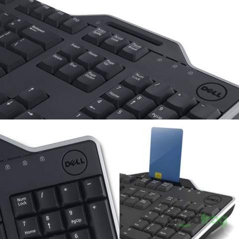 Klawiatura z czytnikiem karty chipowe Dell KB813 (przewodowa) / QWRTY US/PL (spolszczona) Klawiatura z czytnikiem karty chipowe Dell KB813 (przewodowa) / QWRTY US/PL (spolszczona)