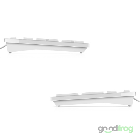 Klawiatura Dell KB216 Niski skok (przewodowa) / Biała / Spolszczona naklejkami