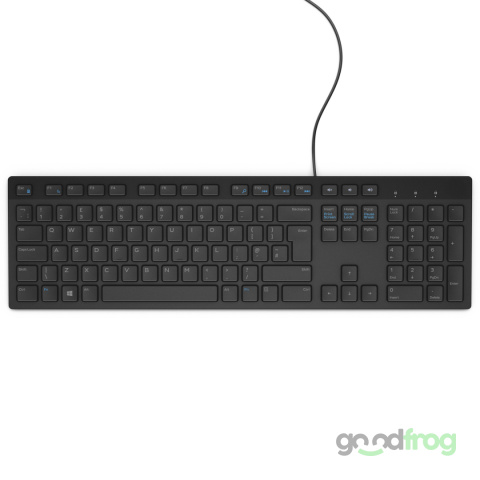 Klawiatura Dell KB216 Niski skok (przewodowa) / Czarna / QWERTY UK (brytyjski)