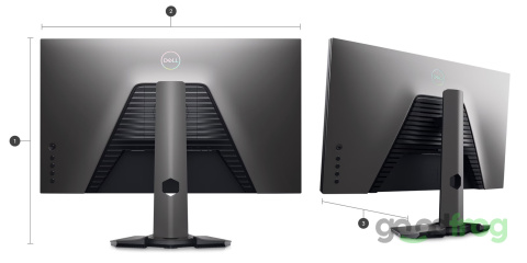 Monitor dla graczy Dell G2723H / 27" / 1920x1080 / 165Hz / NVIDIA G-SYNC / AMD FreeSync