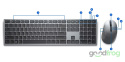 Dell Bezprzewodowy zestaw (KM7321W) / Klawiatura + Mysz / Srebrna / QWERTY PL (spolszczona) / Outlet