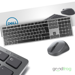 Dell Bezprzewodowy zestaw (KM7321W) / Klawiatura + Mysz / Srebrna / QWERTY US/CZ (wielojęzyczna)