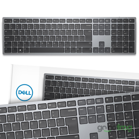 Dell Klawiatura bezprzewodowa (KB700) / Klawiatura / Srebrna / QWERTY PL (spolszczona)