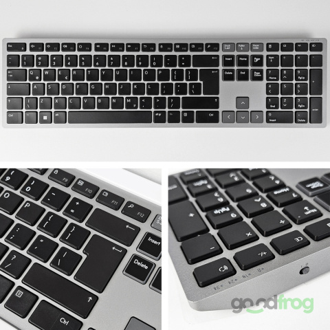 Dell Klawiatura bezprzewodowa (KB700) / Klawiatura / Srebrna / QWERTY PL (spolszczona)