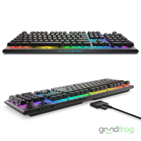Klawiatura gamingowa Alienware AW920K (bezprzewodowa) / Tri-Mode / AlienFX RGB / Dark Side of The Moon