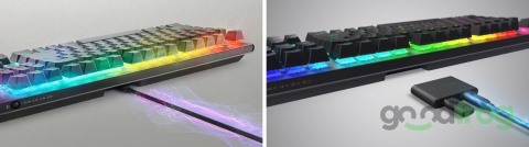 Klawiatura gamingowa Alienware AW920K (bezprzewodowa) / Tri-Mode / AlienFX RGB / Dark Side of The Moon