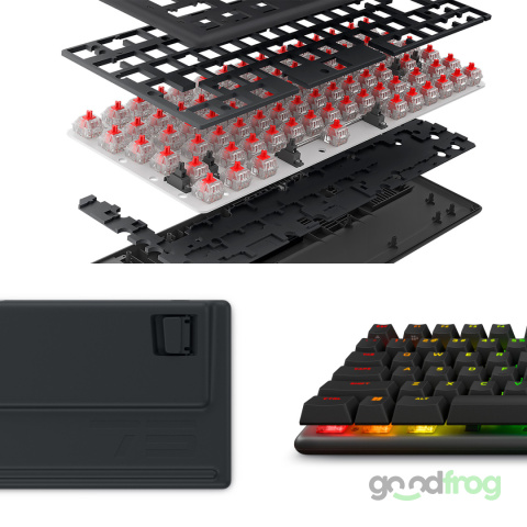 Klawiatura gamingowa Alienware PRO (bezprzewodowa) / Tri-Mode / AlienFX RGB / Dark Side of The Moon