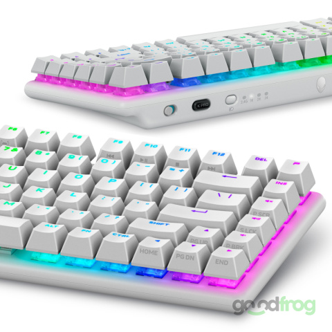 Klawiatura gamingowa Alienware PRO (bezprzewodowa) / Tri-Mode / AlienFX RGB / Lunar Light