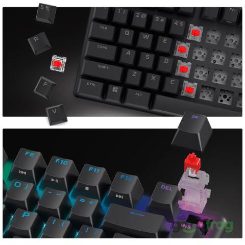 Klawiatura gamingowa Alienware PRO (bezprzewodowa) / Tri-Mode / AlienFX RGB / Lunar Light