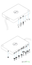 Nowa stacja dokująca Dell WD15 Wired USB-C z DisplayPort / BOX