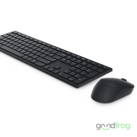 Zestaw Dell Bezprzewodowa klawiatura + mysz (KM5221W) / Czarny / QWERTY US (polska)