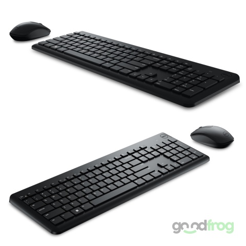 Dell Bezprzewodowy zestaw (KM3322W) / Klawiatura + Mysz / Czarny / Spolszczona