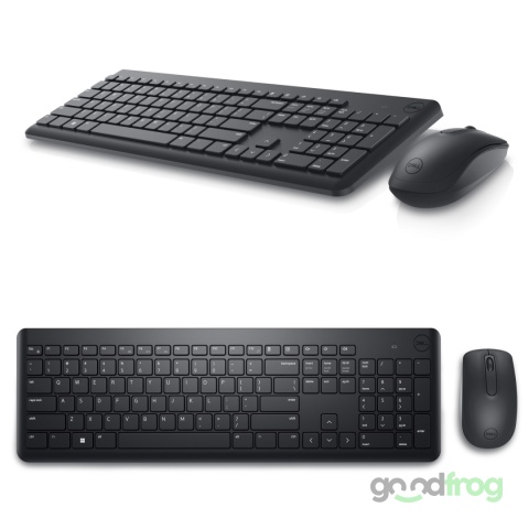 Dell Bezprzewodowy zestaw (KM3322W) / Klawiatura + Mysz / Czarny / Spolszczona