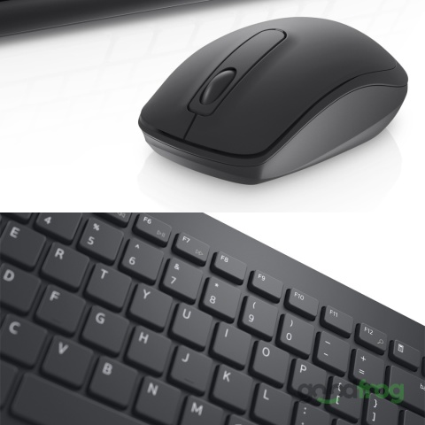 Dell Bezprzewodowy zestaw (KM3322W) / Klawiatura + Mysz / Czarny / Spolszczona