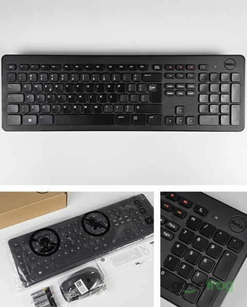 Dell Bezprzewodowy zestaw (KM632) / Klawiatura + Mysz / Naklejki PL