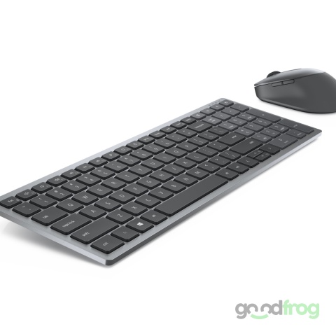 Dell Bezprzewodowy zestaw (KM7120W) / Klawiatura + Mysz / Srebrna / QWERTZ CZE/SLOV/PL