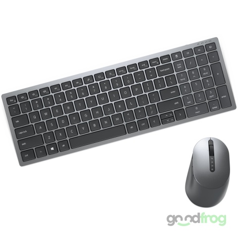 Dell Bezprzewodowy zestaw (KM7120W) / Klawiatura + Mysz / Srebrna / QWERTZ CZE/SLOV/PL