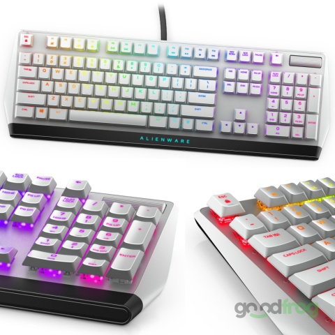 Klawiatura gamingowa Alienware AW510K (przewodowa) / Podświetlenie RGB / Biała