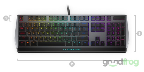 Klawiatura gamingowa Alienware AW510K (przewodowa) / Podświetlenie RGB / Biała Klawiatura gamingowa Alienware AW510K (przewodowa) / Podświetlenie RGB / Biała