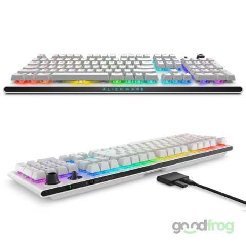 Klawiatura gamingowa Alienware AW920K (bezprzewodowa) / Tri-Mode / AlienFX RGB / Lunar Light Klawiatura gamingowa Alienware AW920K (bezprzewodowa) / Tri-Mode / AlienFX RGB / Lunar Light