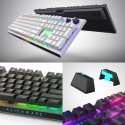 Klawiatura gamingowa Alienware AW920K (bezprzewodowa) / Tri-Mode / AlienFX RGB / Lunar Light