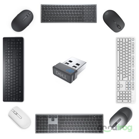 Uniwersalny odbiornik Dell WR221 (05GXK4) / USB 2.4GHz / Dla klawiatury i myszy Dell
